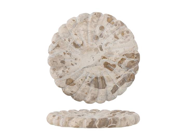 Bloomingville Plateau Marlie en marbre Ø22,5 cm Naturel