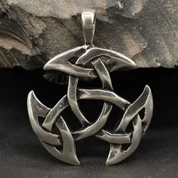 Drachensilber Keltischer Schmuck Anhänger Silber offene Dreifalt 925 Silber - Silber