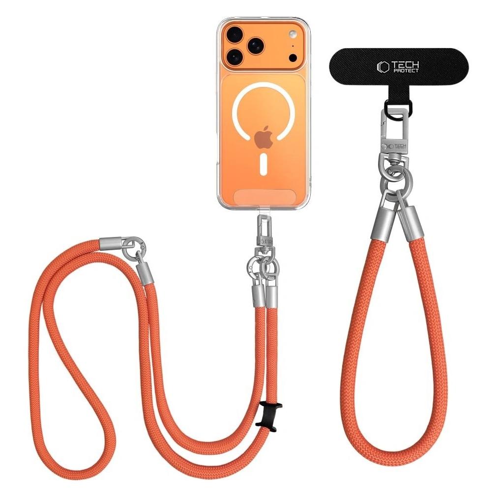 4Kom .pl TECH-PROTECT C10S ROPE CROSSBODY & WRIST ORANGE/TITANIUM (69728848)
