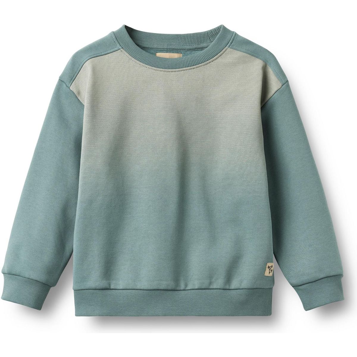 Wheat Sweatshirt Long Sleeve Ellis Fade stormy sea (1454) 152 2452-672-GOTS-1454-152/12y