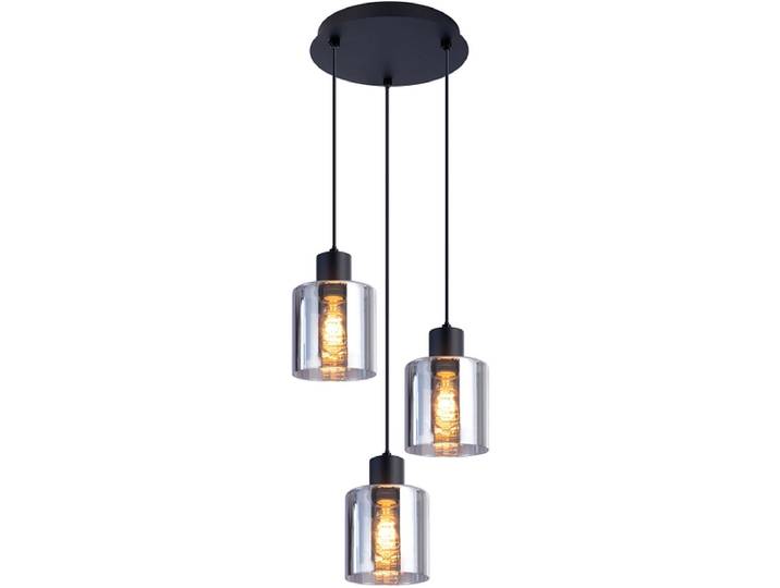 Hängelampe ARMEL 29x120cm 3x25W schwarz