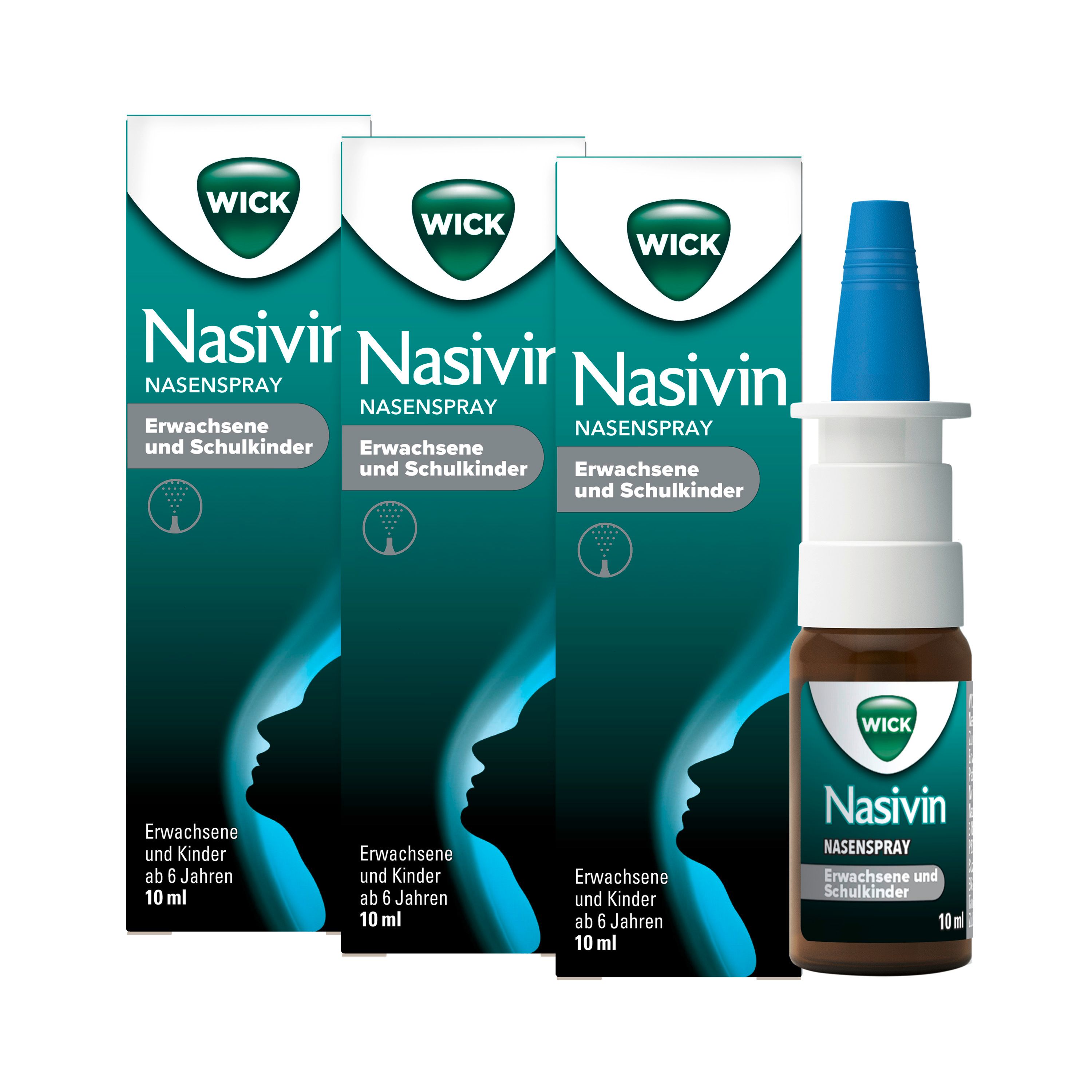 Wick Nasivin Nasenspray Erw./Schulkinder 0,5 mg/ml x3 3x10 ml
