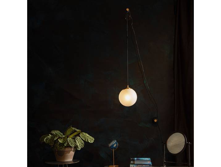 Dutchbone Wandlamp Bulan 76cm - Zwart