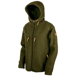 Steinkauz Herren Kapuzenhuber Lodenhoodie - M - moosgrün