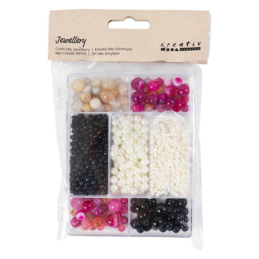Creativ Company Perlen-Set Kristalle, Sortierte Farben, Packungsgrösse (977791)