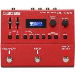 BOSS (Electronics) RC-500 Loop Station (Gitarre), Effektpedal, Rot