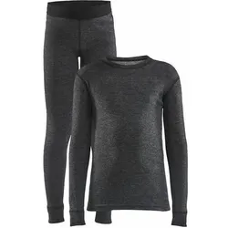 CRAFT Unterwäsche Set CORE WOOL MERINO SET JR, Größe 158 in Grau Grau