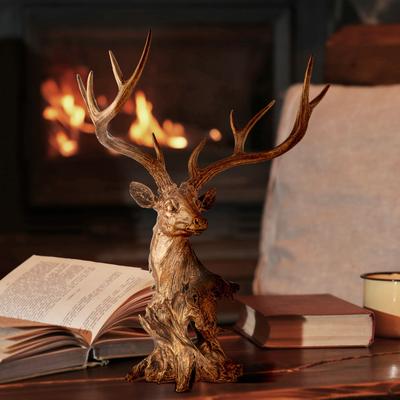 Regency International "28"" Resin Grand Highlands Deer Bust"