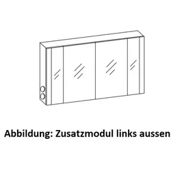 Artiqua LED-Spiegelschrank, Weiß Glanz, 071-SET-5-12-ZU-68 071-SET-5-12-ZU-68