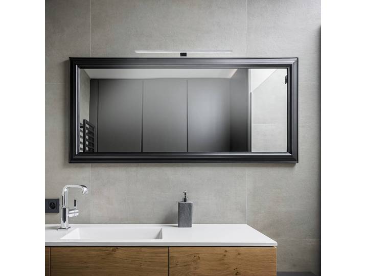 LED-Badleuchte Dun 10 x 3 x 60cm Silber Material: Kunststoff LED