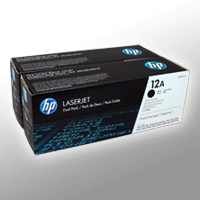 2 HP Toner Q2612AD 12A Doppelpack schwarz