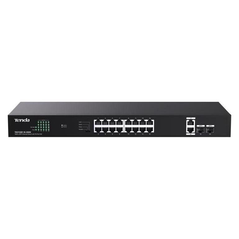 Tenda Switch TEG1120P-16-250W (18 Ports) (TEG1120P-16-250W)