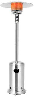 Costway Garden Propane Standing LP Gas Steel Accessories Heater-Silver