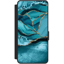 Nivocase Klapphülle für Samsung Galaxy S26 Ultra Handyhülle aus Kunst Leder NIVOflip schwarz Edelstein (Samsung Galaxy S26 Ultra), Smartphone Hülle, Schwarz