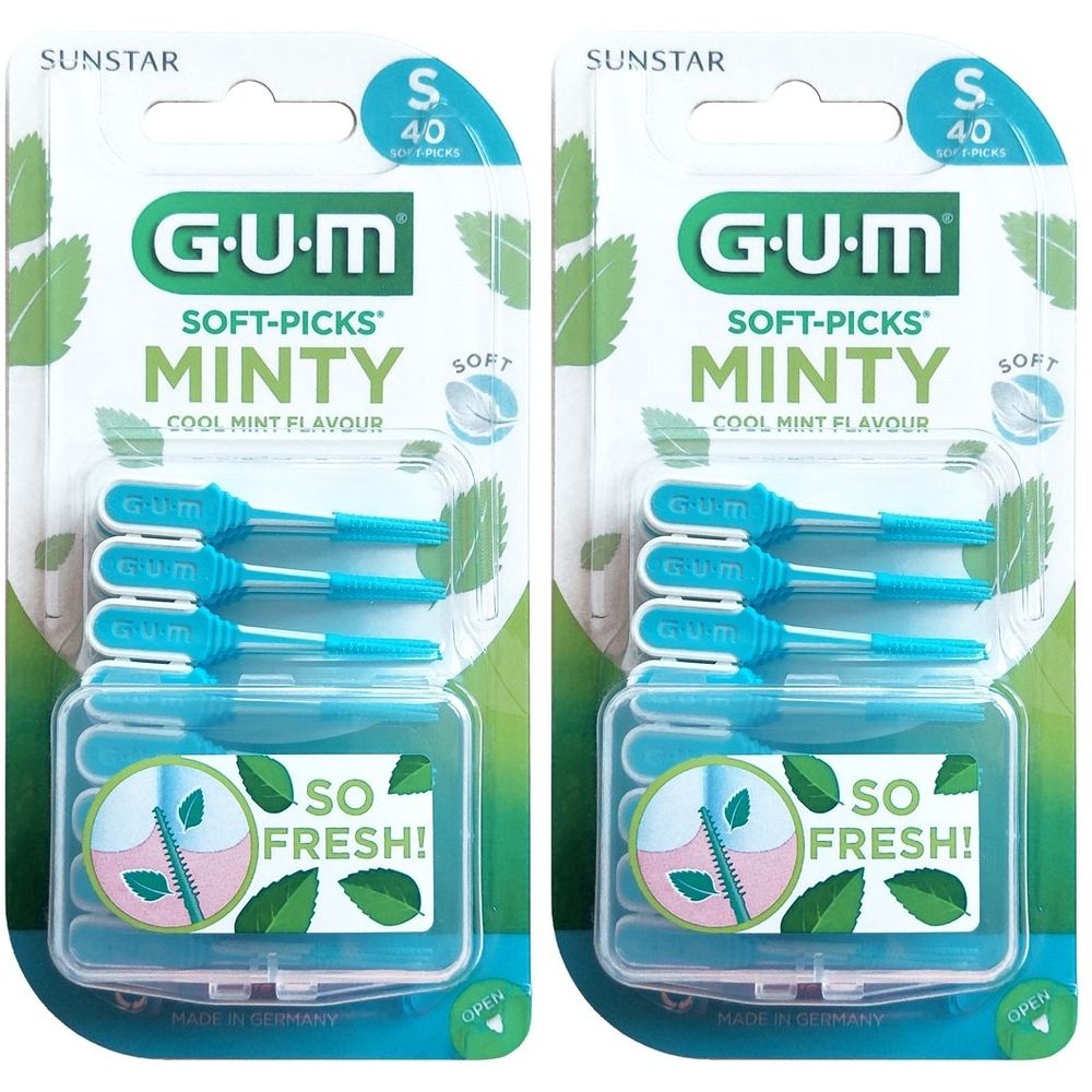 GUM Soft Picks Minty S x2 2x40 St Zahnbürste