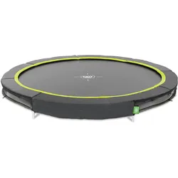EXIT Silhouette sports Bodentrampolin ø244cm - schwarz
