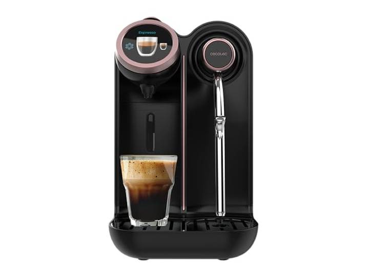 Cecotec Kapsel Kaffeemaschine Power Caps Spin. 1400 W, 20 Bar Nespresso - Kompatibel, Wassertank, Intuitives Display, 7 Getränke, Autoabschaltung, Temperatursensor für Schnellen Kaffee