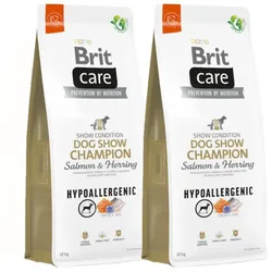 BRIT CARE Dog Hypoallergenic Dog Show Champion Salmon & Herring 2x12kg