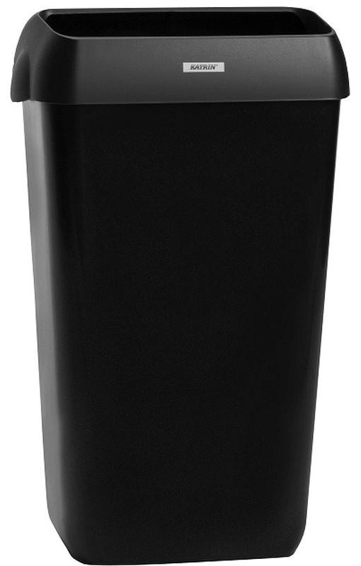 Katrin Vuilnisbak 92261, 25 liter, zwart, 2 stuks