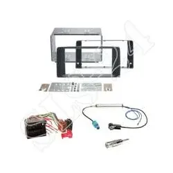 Radioeinbauset 2-DIN MAN TGX ab 2007 Einbaurahmen Radioblende rubber touch + ...