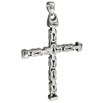 Kettenanhänger FIRETTI "Schmuck Geschenk Silber 925 Halsschmuck Anhänger Kreuz", silber (silberfarben), Schmuckanhänger, Herren, Silber 925 (Sterlingsilber), 16,1 g, Kettenanhänger, Made in Germany