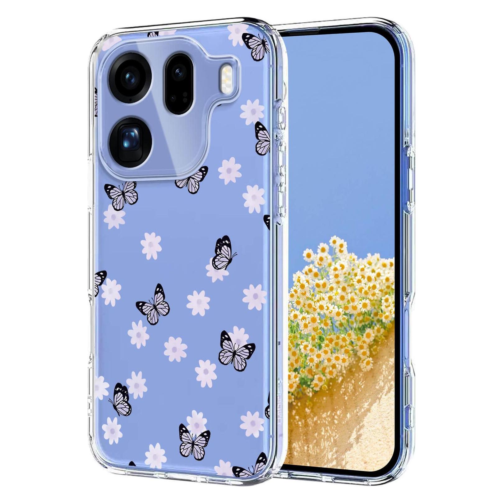 Cover-Discount OPPO Find X9 Pro - Silikon Gummi Hülle Blumen (Oppo Find X9 Pro) (71121149)