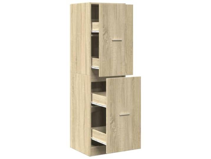 YUTAASU Apothekerschrank Sonoma-Eiche 40x41x144,5 cm Holzwerkstoff