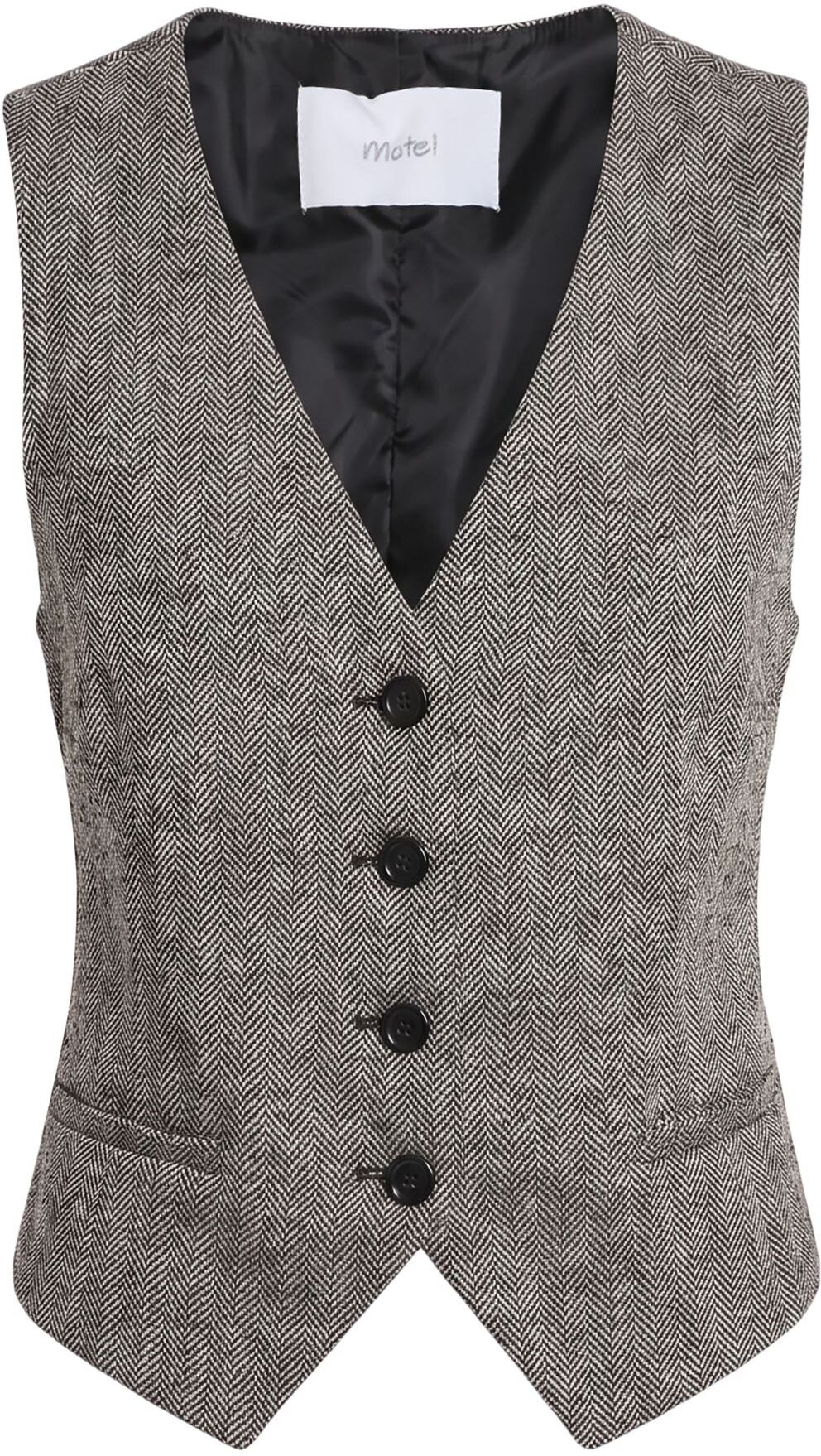 Motel Chaleco sartorial Mujer Negro M Mujer