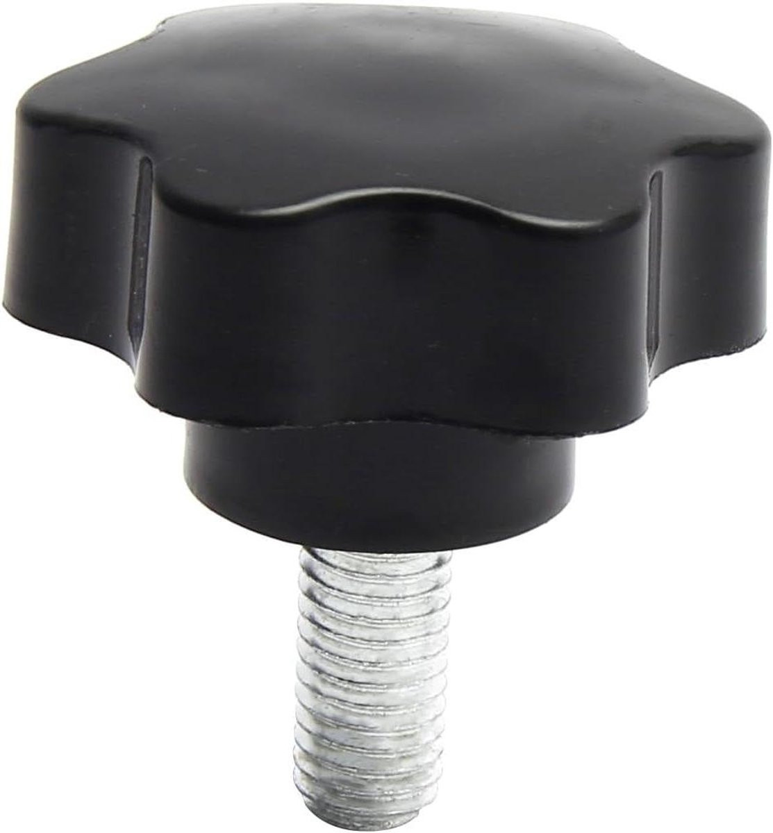 Zwarte Ster Knop Handgreep met Klemgreep voor Mechanische Apparatuur, M10 x 20mm
