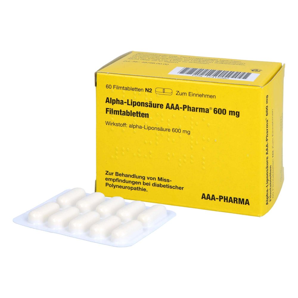AAA - Pharma GmbH Alpha Liponsäure Aaa Pharma 600 mg Filmtabletten 12415982