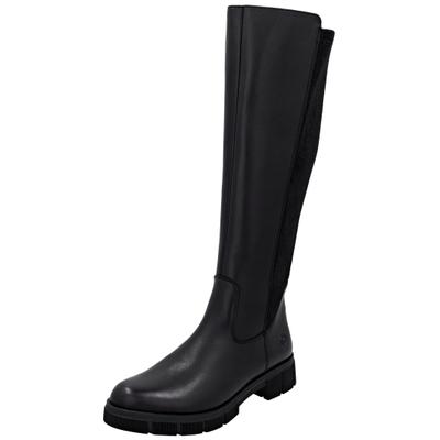 Stiefel REMONTE "Remonte Stiefel Glattleder", Damen, Gr. 38, schwarz (schwarz, schwarz), Glattleder, Schuhe Stiefel
