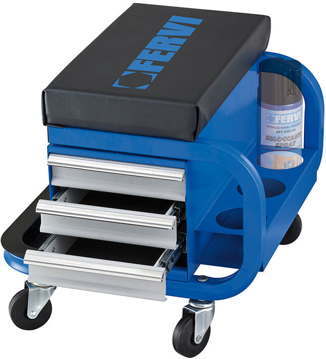 Fervi 0645/CC Sgabello con 3 cassetti
