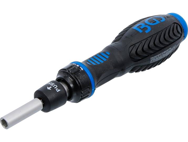BGS Manche rotatif à cliquet pour embouts réversible Sortie six pans creux 6\,3 mm (1/4\ ) - 9150