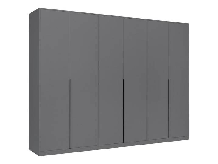 P & B Drehtürenschrank Brest, Graphit, 3 Fächer, 276x211x53 cm, in verschiedenen Größen erhältlich, Schlafzimmer, Kleiderschränke, Drehtürenschränke