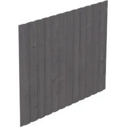 Skan Holz Seitenwand für Leimholz Carports - Deckelschalung - Größe 2 (ohne Türe), schiefergrau