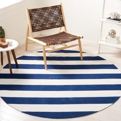 SAFAVIEH Handmade Montauk Caspian Stripe Cotton Flatweave Rug