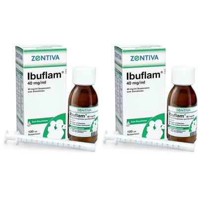 Ibuflam 40Mg/Ml x2 2x100 ml Suspension zum Einnehmen