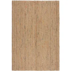 JUTETEPPICH handgewebt ERME, in Naturjute, Beige, 200 x 290 cm