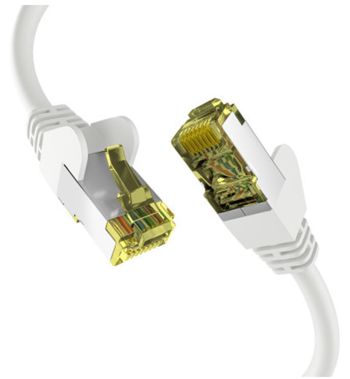 EFB CAT6a Patchkabel S/FTP PIMF Weiss 30m