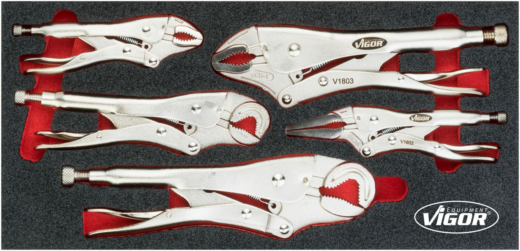 VIGOR Grip-Zangen-Satz V5004 Anzahl Werkzeuge: 5)
