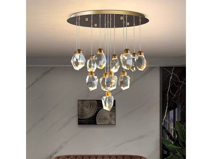 2025 lustres en cristal modernes éclairage intérieur plafonnier lampes suspendues lustres Led pour le salon éclairage intérieur