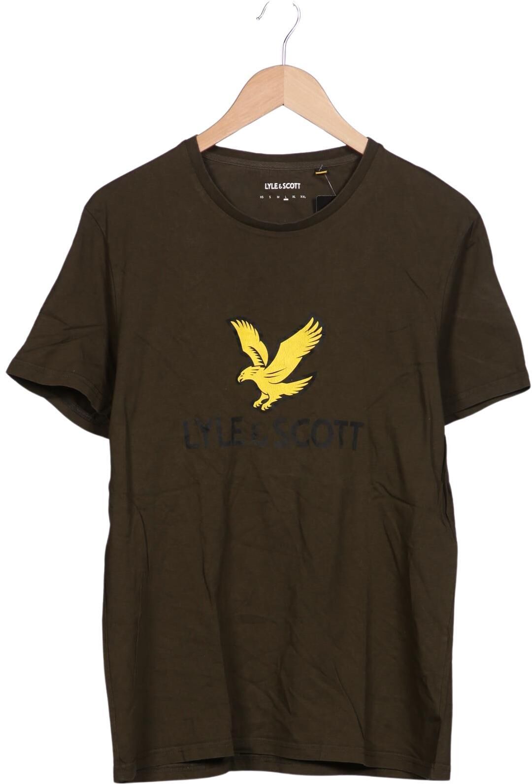 Lyle & Scott Herren T-Shirt, Grün, Gr. L, Baumwolle - Second Hand