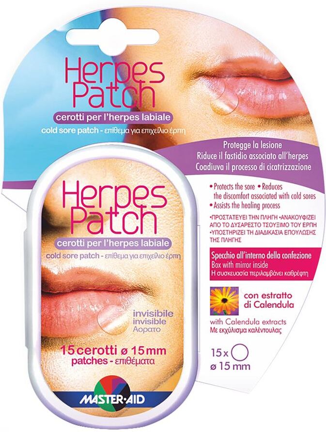 PIETRASANTA PHARMA SpA Master-Aid Herpes Patch Cerotto Protettivo Idrocolloidale, 15 pezzi