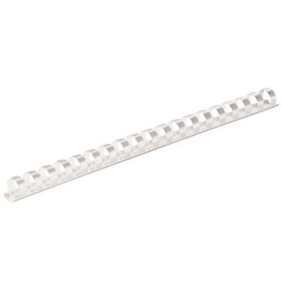 Fellowes Plastik-Binderücken, Format 12 mm, 25 Stück, f. Plastikbindemaschinen, weiß