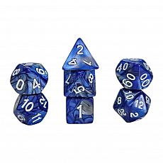 Dice4friends Würfelset - Confetti - Racing Blue 300285