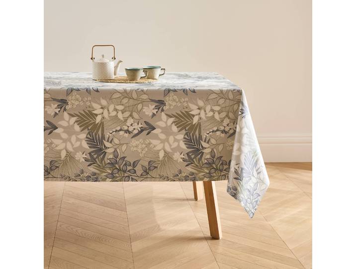 Nappe toile cirée imprimé feuillage - Blancheporte