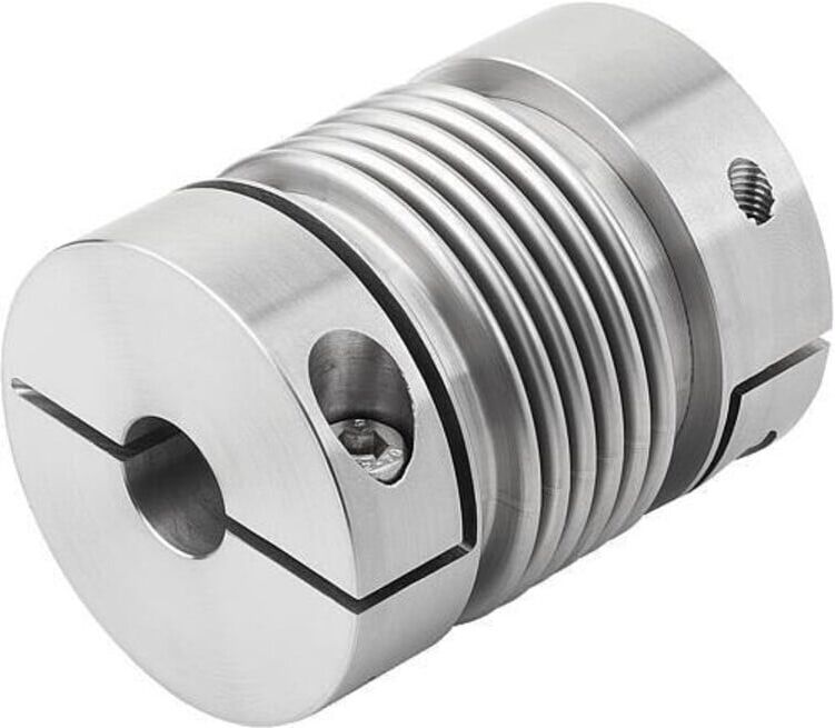 KIPP Metallbalgkupplung Gr. 60 Edelstahl D1 24 D2 24 L 79 (K1883.0600792424)