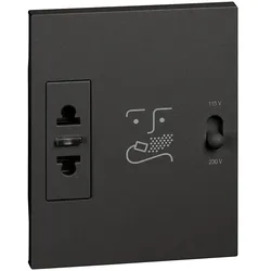 BTicino KG4177 LivingNow 3M Rasier- steckdose in Farbausführung Black