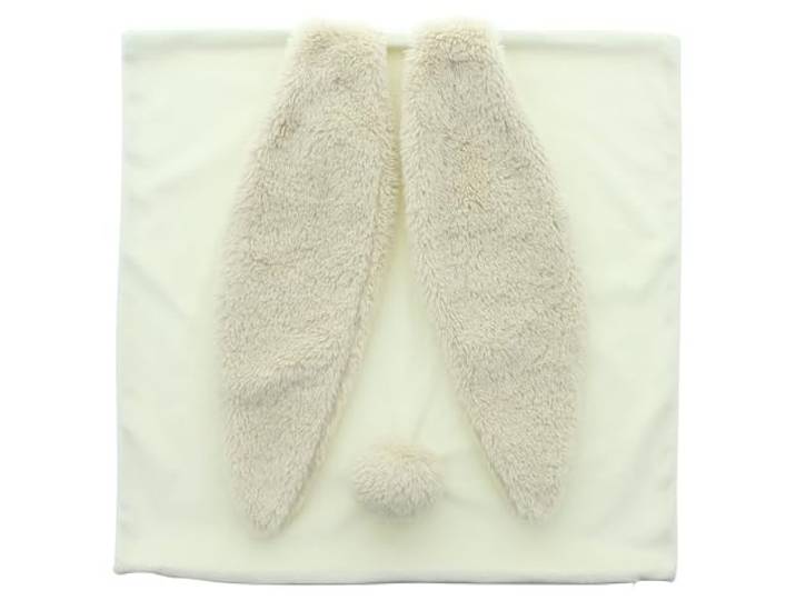 FRANK FLECHTWAREN Kissenhülle Hasenöhrchen, Rückseite Uni, eingearbeiteter Reißverschluss, 100% Polyester Maße: 45 x 45 cm, ohne Füllung, passende Innenkissen Art. Nr. 33.016.4 und Art. Nr. 33.016.8