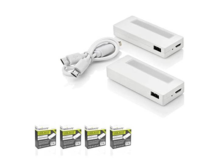 INNOVATE Mini Akku LED Schrankbeleuchtung mit Bewegungsmelder 8 Stk. Magnet